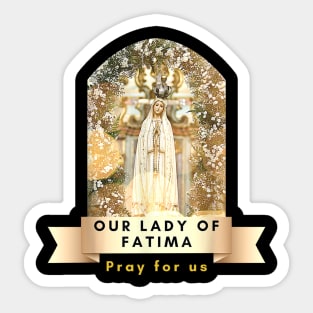 Our Lady of Fatima Rosary Prayer Holy Blessed Mary Catholic Sticker